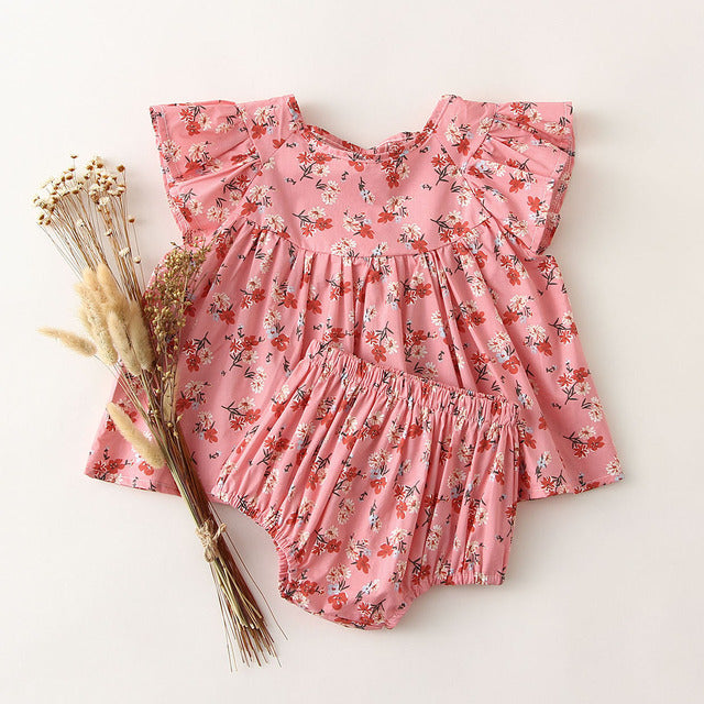 Summer Baby Girl Bloomer Set - aeronna-clothing