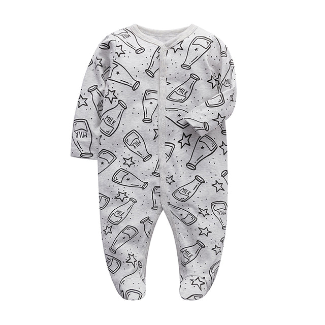 Newborn Cotton Sleepsuit - aeronna-clothing