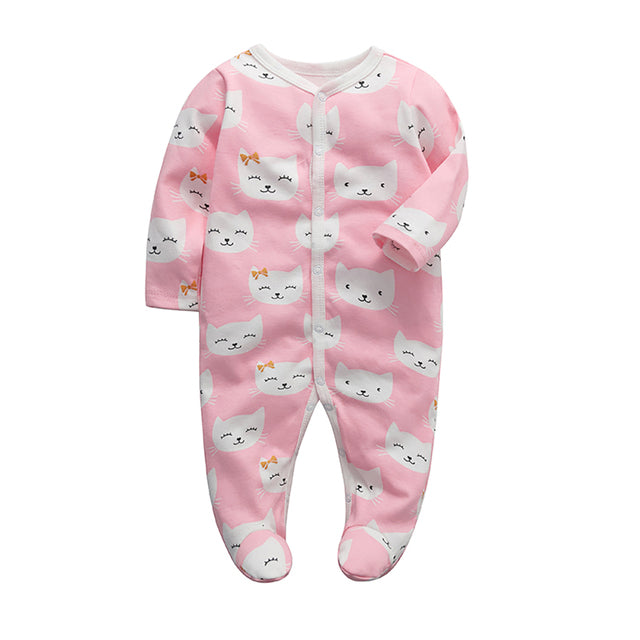 Newborn Cotton Sleepsuit - aeronna-clothing