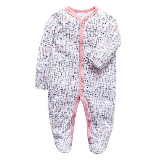 Newborn Cotton Sleepsuit - aeronna-clothing