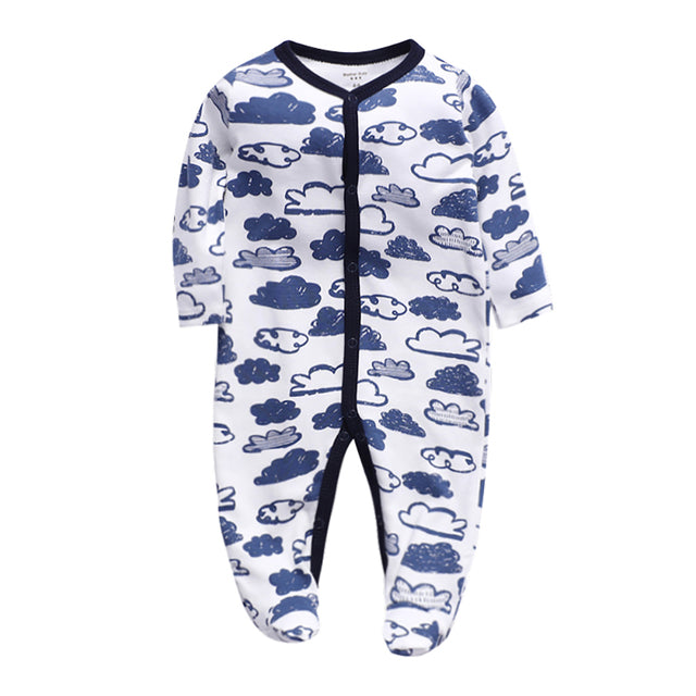 Newborn Cotton Sleepsuit - aeronna-clothing