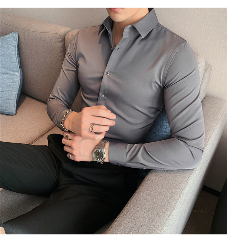 Slim Fit Formal Shirt - aeronna-clothing