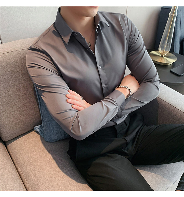 Slim Fit Formal Shirt - aeronna-clothing