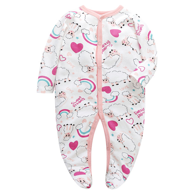 Newborn Cotton Sleepsuit - aeronna-clothing