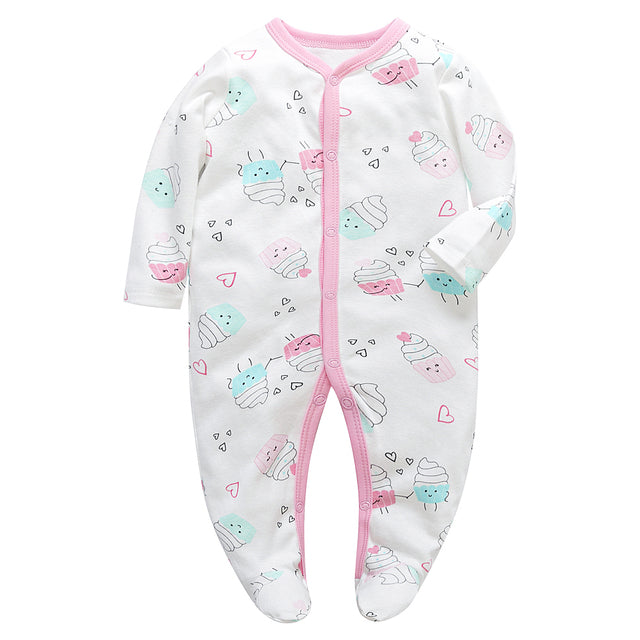 Newborn Cotton Sleepsuit - aeronna-clothing