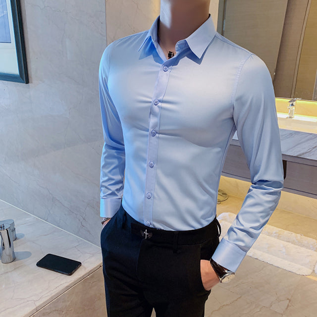 Slim Fit Formal Shirt - aeronna-clothing