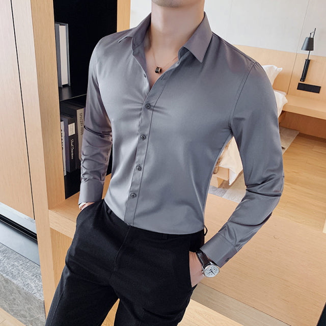 Slim Fit Formal Shirt - aeronna-clothing