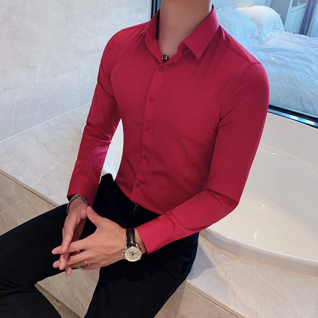 Slim Fit Formal Shirt - aeronna-clothing