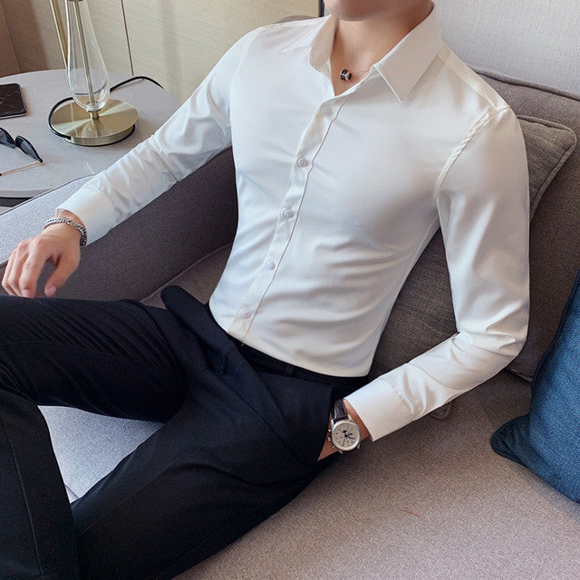 Slim Fit Formal Shirt - aeronna-clothing