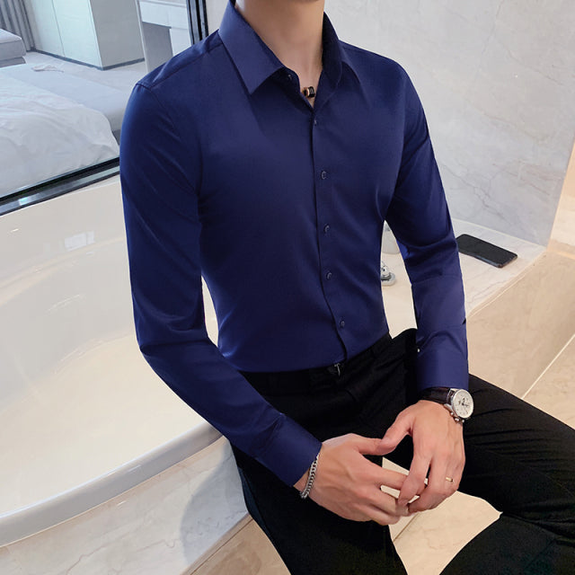 Slim Fit Formal Shirt - aeronna-clothing