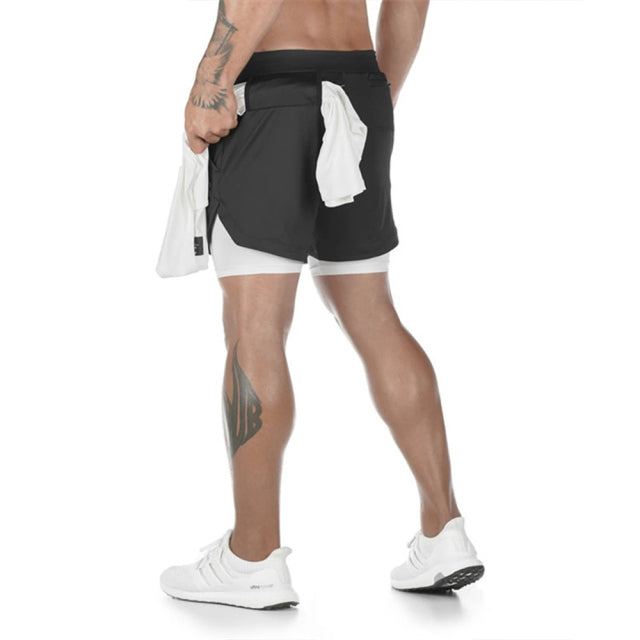 Men Camo Running Shorts - aeronna-clothing