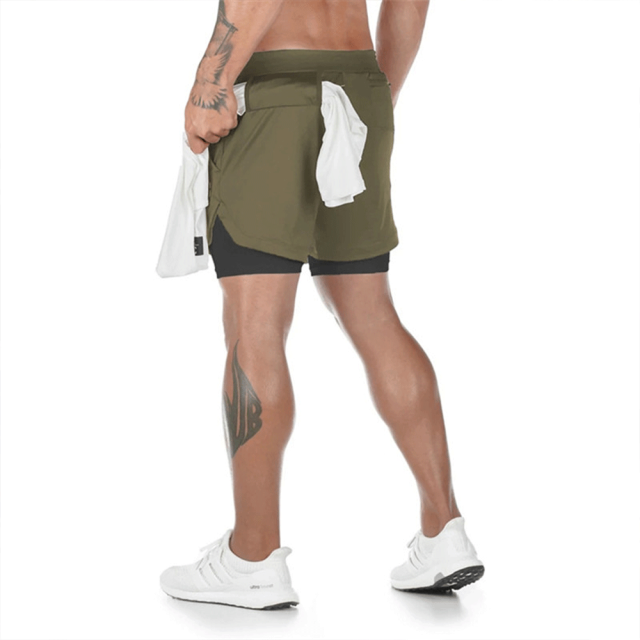 Men Camo Running Shorts - aeronna-clothing