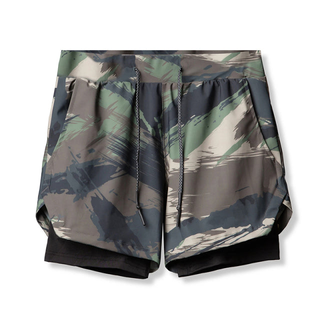 Men Camo Running Shorts - aeronna-clothing