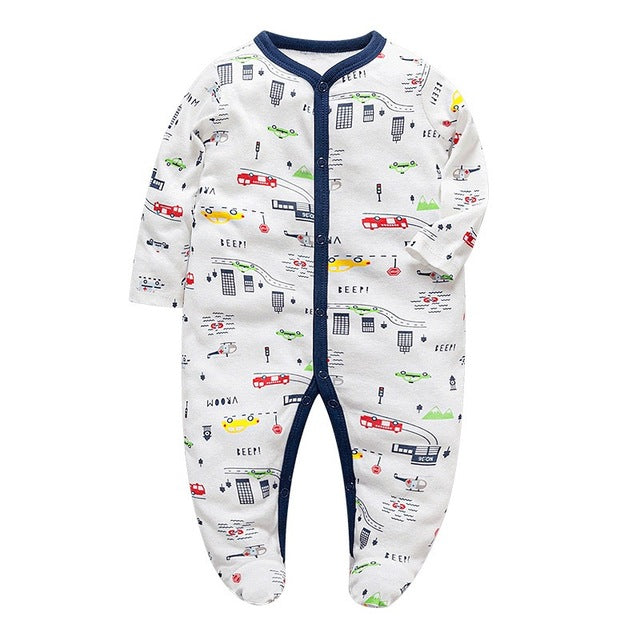 Newborn Cotton Sleepsuit - aeronna-clothing