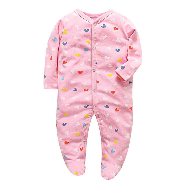 Newborn Cotton Sleepsuit - aeronna-clothing