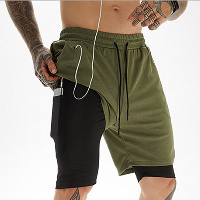 Men Camo Running Shorts - aeronna-clothing