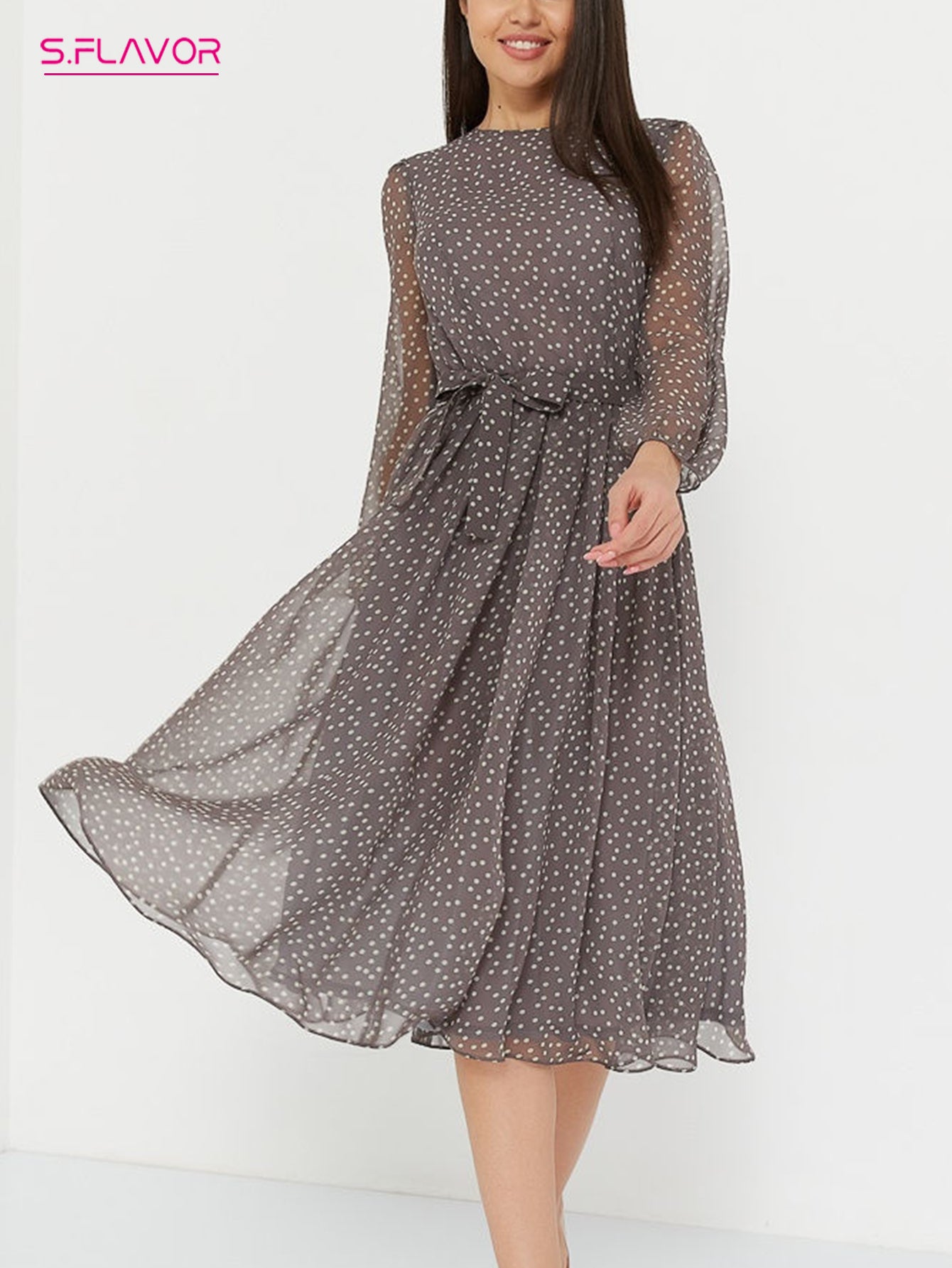 Dot Print Polka Dress