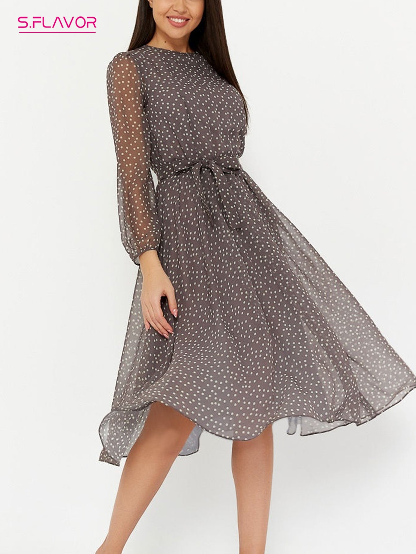 Dot Print Polka Dress